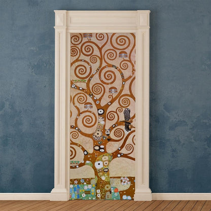 Adesivo per porta Albero della Vita di Klimt