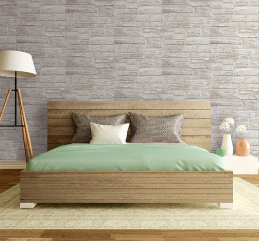 Carta da parati Mattoni Irregolari Beige