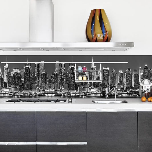 Paraschizzi adesivo cucina New York ignifugo
