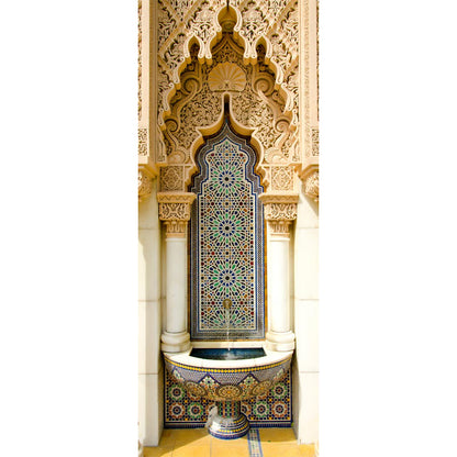 Adesivo per porta Fontana Mosaico