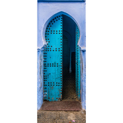 Adesivo per porta Portale Azzurro
