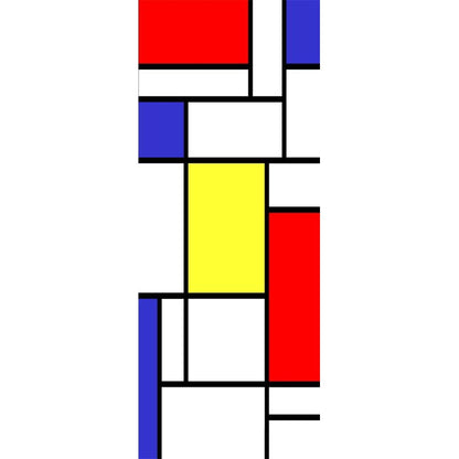 Adesivo per porta Mondrian
