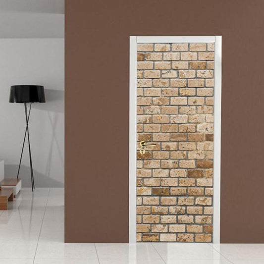 Adesivo per porta Mattoni