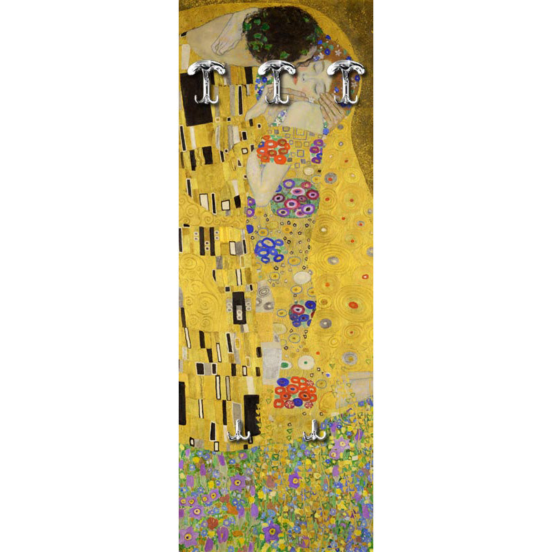 Attaccapanni da parete Il Bacio di Klimt
