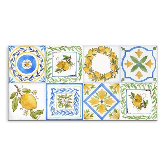 Paraschizzi cucina in alluminio Provenza Limoni