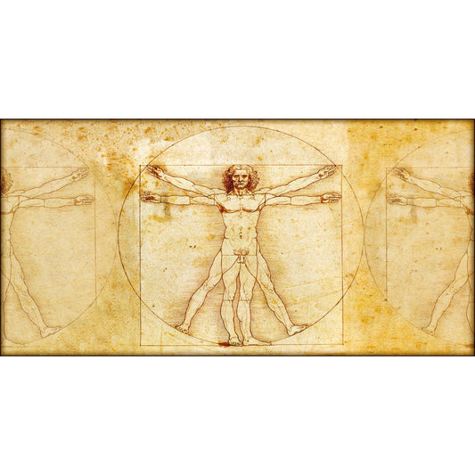 Quadro d’autore Leonardo L'Uomo Vitruviano su tela