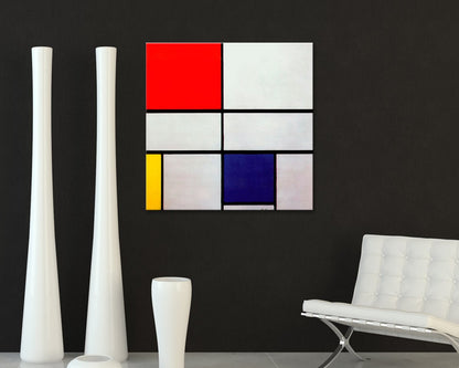 Quadro d’autore Mondrian Composition su tela