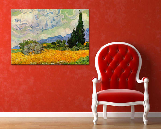 Quadro d’autore Van Gogh Cipressi su tela