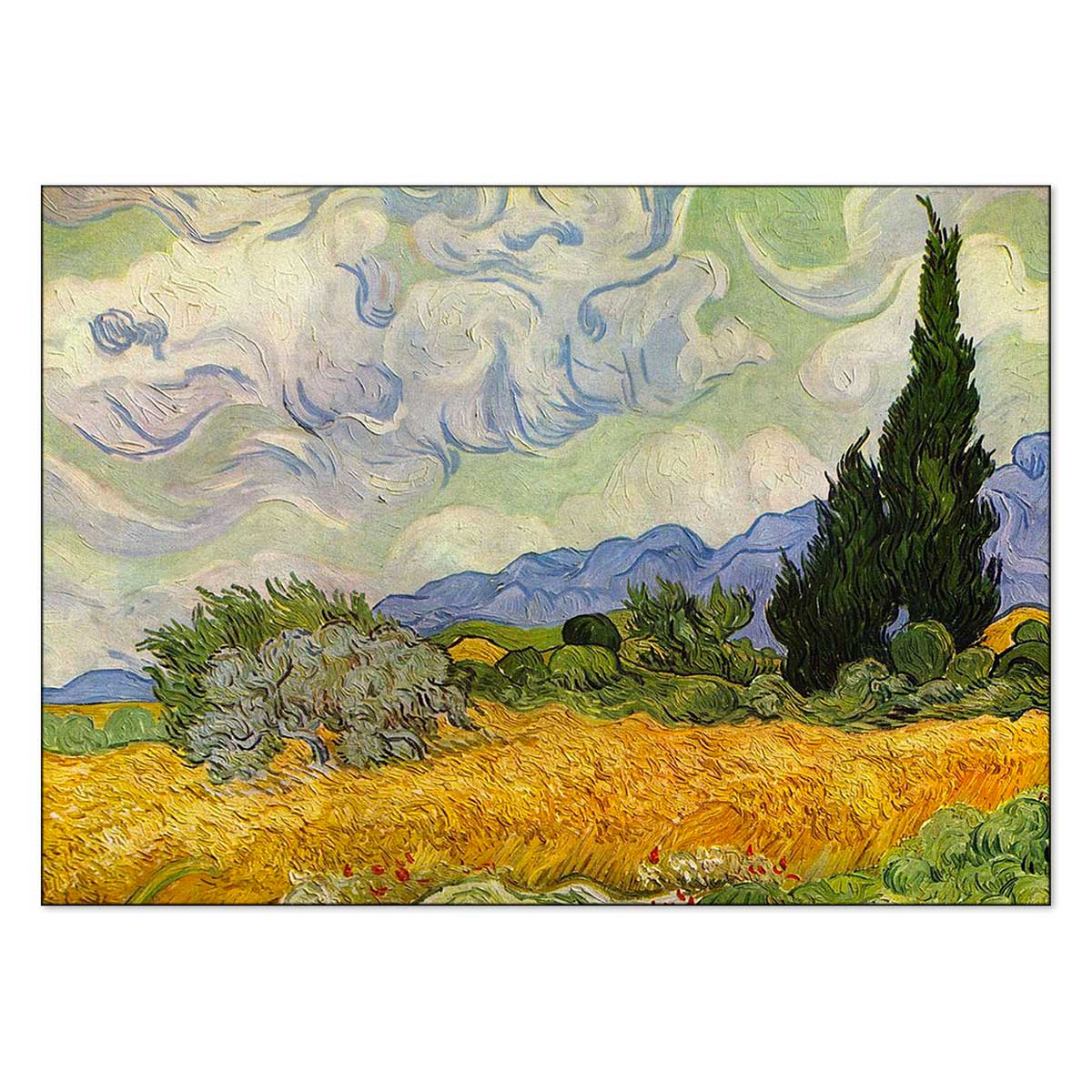 Quadro d’autore Van Gogh Cipressi su tela