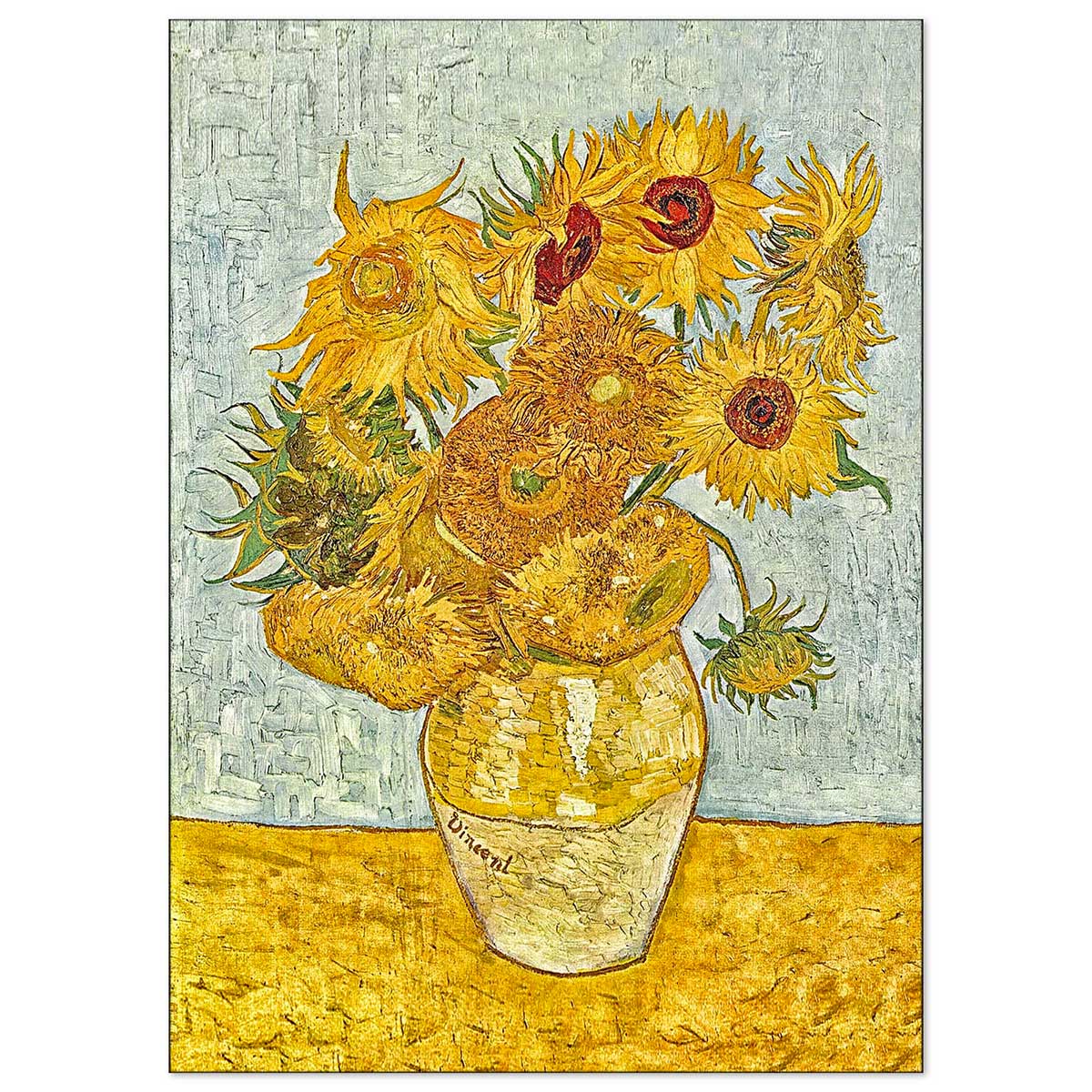 Quadro d’autore Van Gogh Girasoli su tela