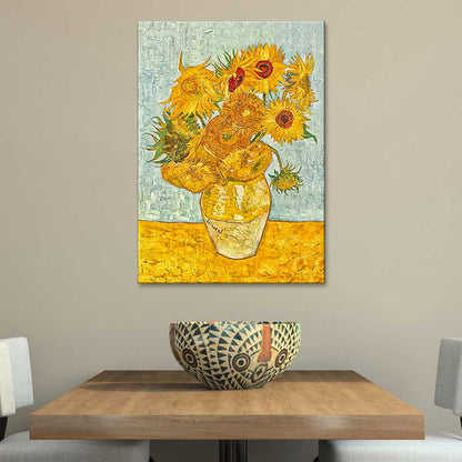 Quadro d’autore Van Gogh Girasoli su tela