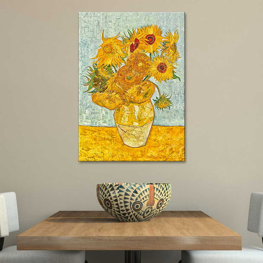 Quadro d’autore Van Gogh Girasoli su tela