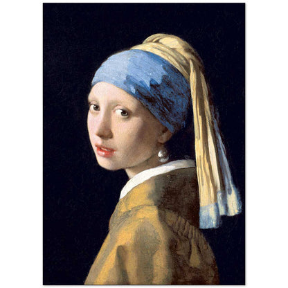 Quadro d’autore Vermeer Ragazza con Orecchino di Perla su tela