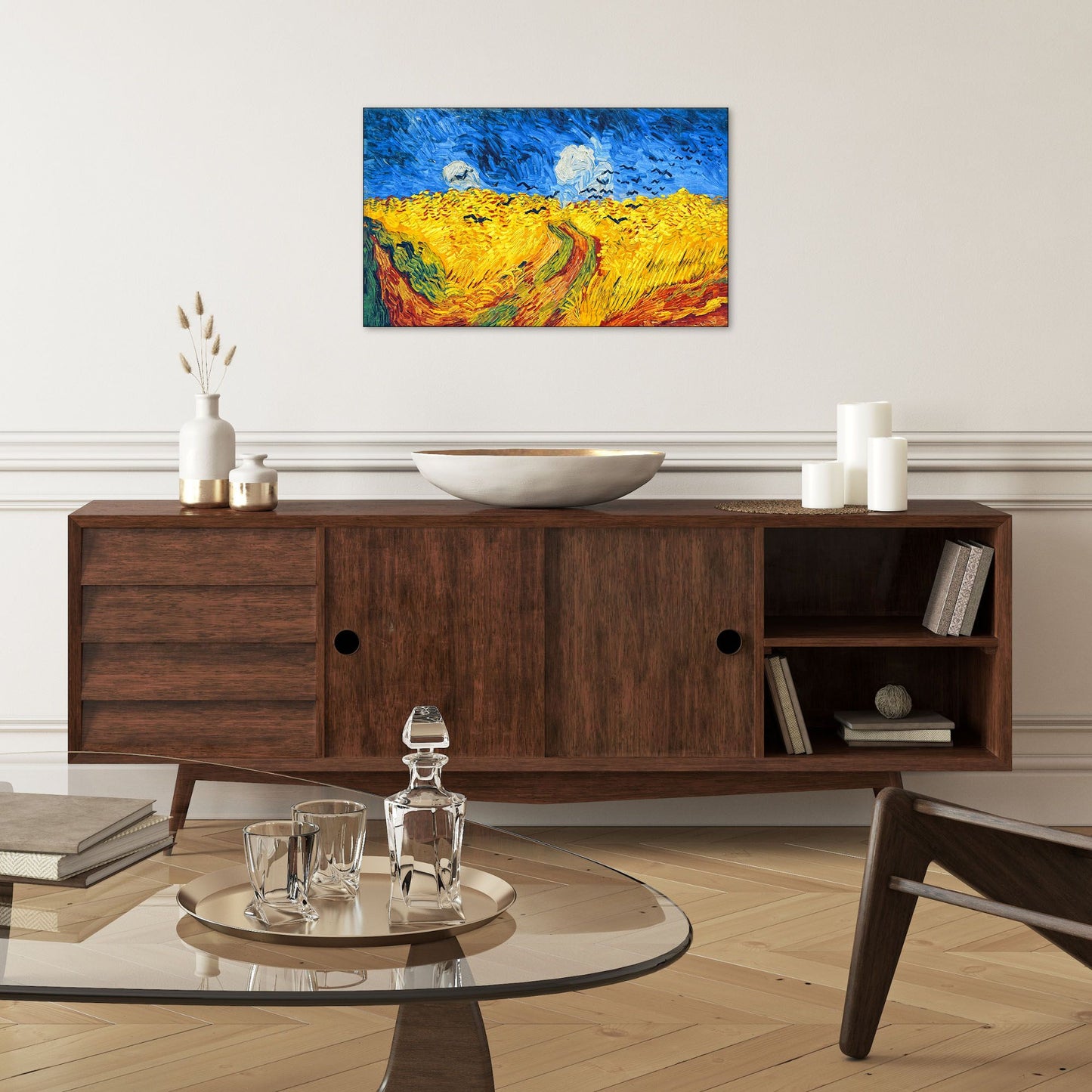 Quadro d’autore Van Gogh Campo di Grano su tela