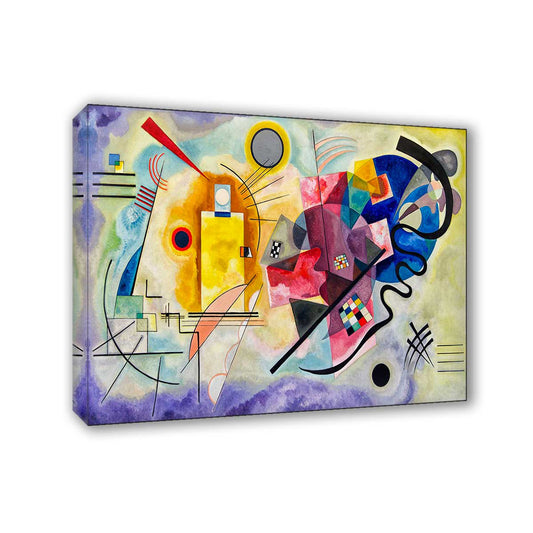 Quadro d’autore Kandinskij Giallo Rosso Blu su tela