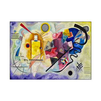 Quadro d’autore Kandinskij Giallo Rosso Blu su tela