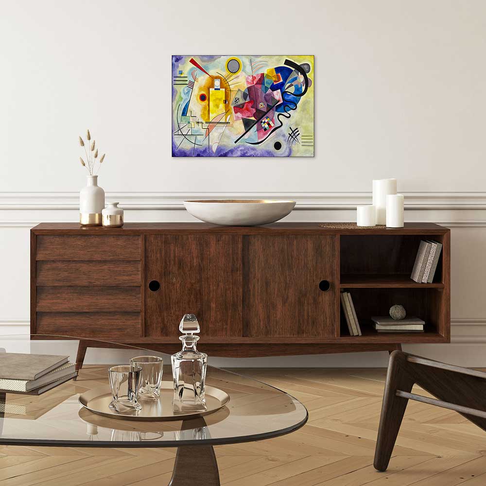 Quadro d’autore Kandinskij Giallo Rosso Blu su tela