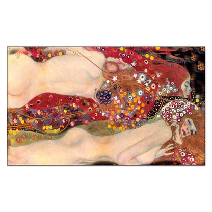 Quadro d’autore Klimt Serpenti d'Acqua II su tela