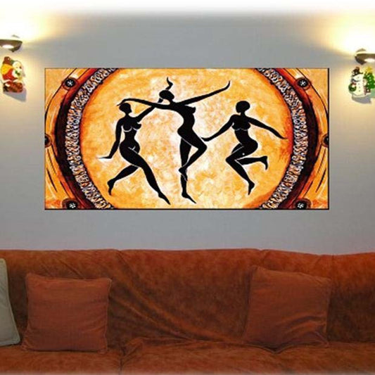 Quadro etnico La Danza su tela