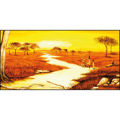 Quadro etnico Guinea su tela