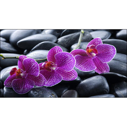 Quadro floreale Orchidee Viola su tela