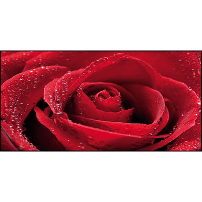 Quadro floreale Rosa Rossa su tela