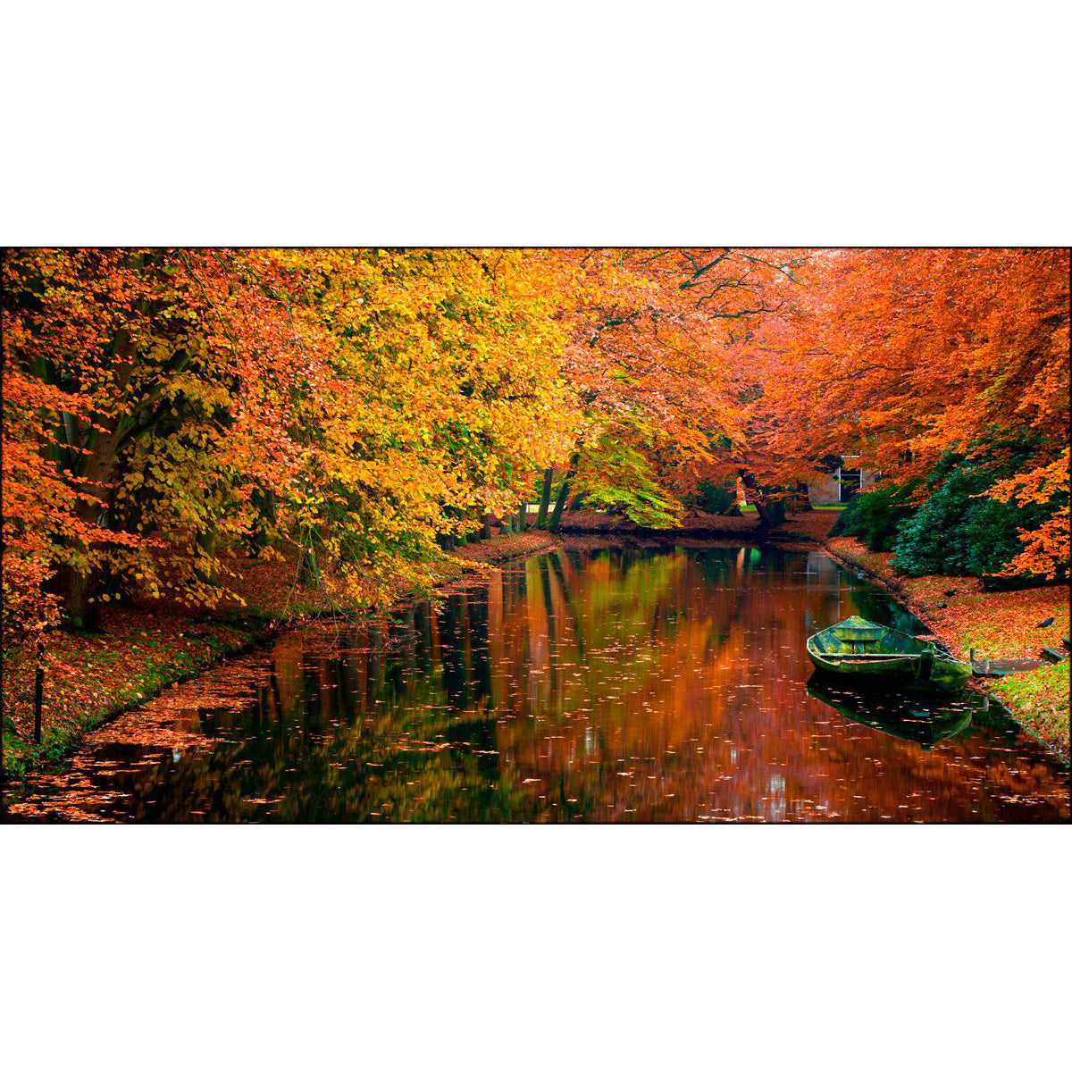 Quadro paesaggio Autunno su tela