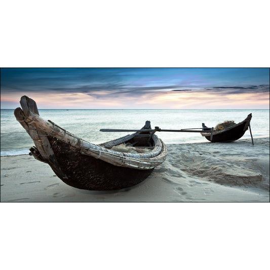 Quadro paesaggio Canoe su tela