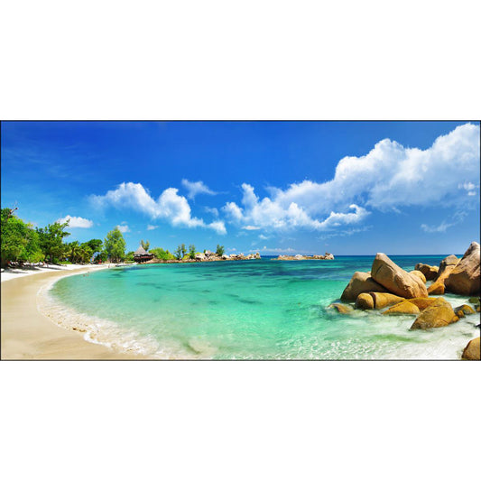 Quadro paesaggio Spiaggia Bianca su tela