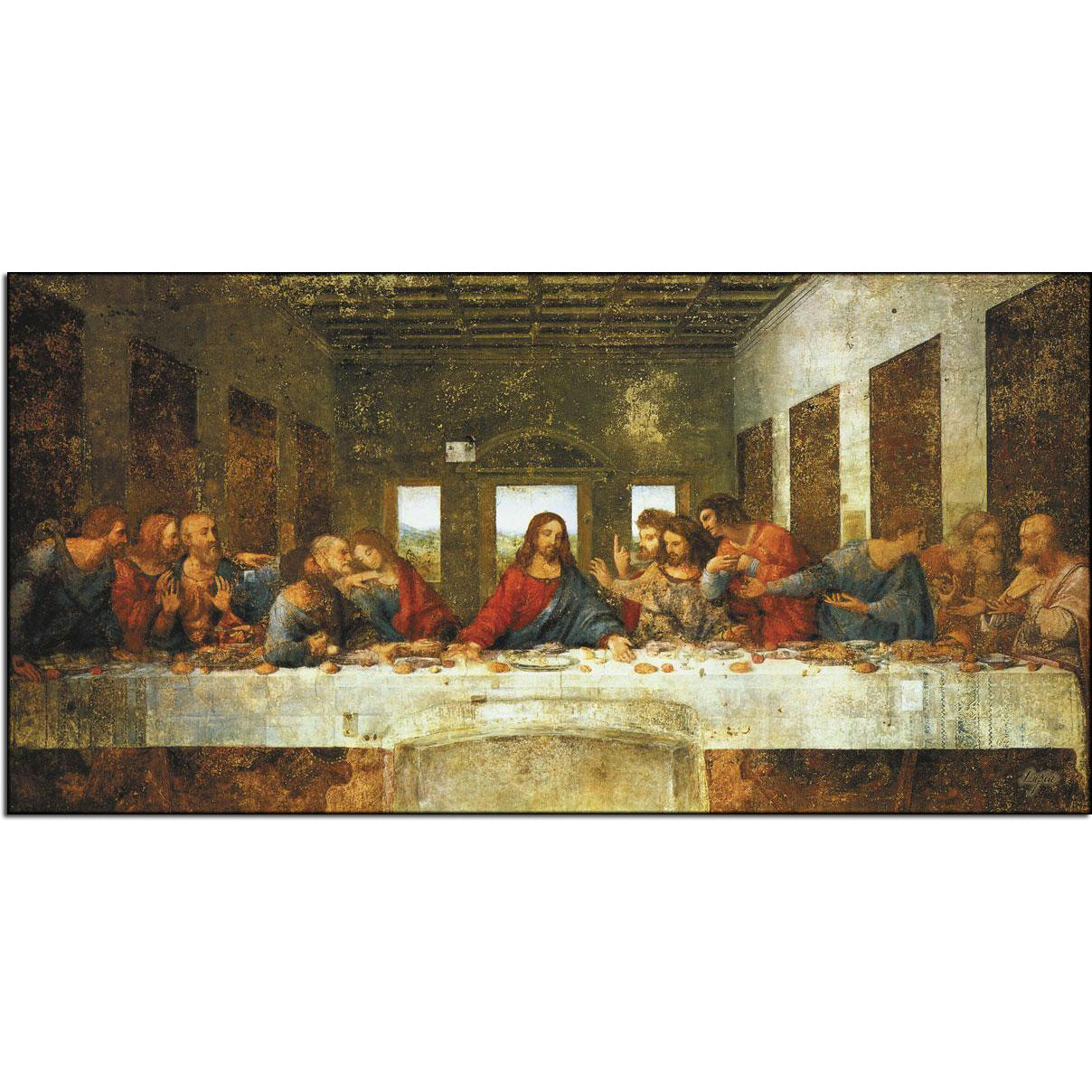 Quadro d’autore Leonardo L'Ultima Cena su tela