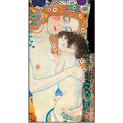 Quadro d’autore Klimt Madre con Bambino su tela