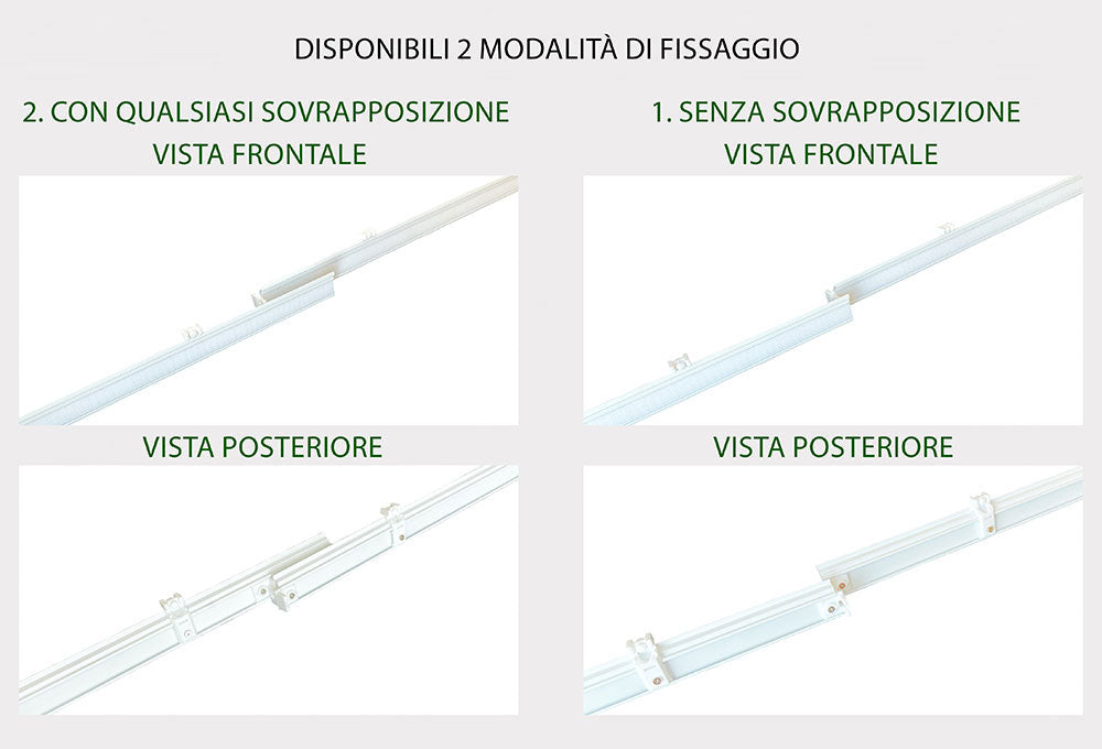Carrello scorrevole per tende a pannelli in alluminio