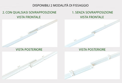 Carrello scorrevole per tende a pannelli in alluminio