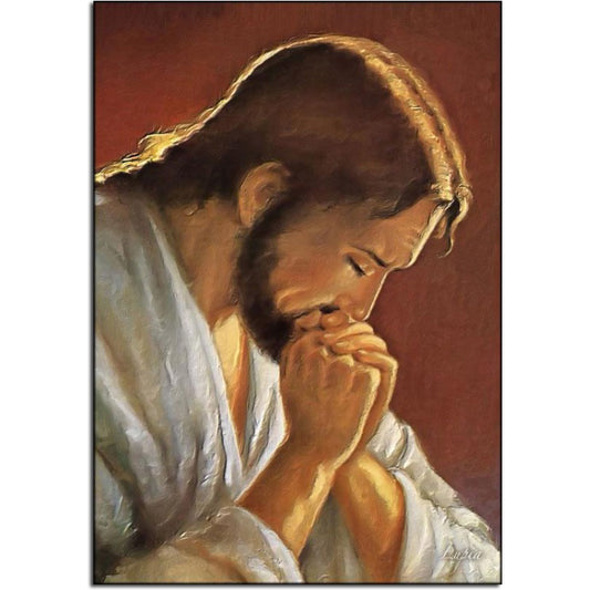 Quadro religioso Gesù su tela