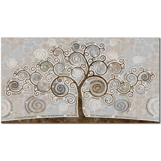 Quadro Albero della Vita su tela con glitter