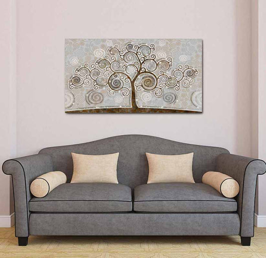 Quadro Albero della Vita su tela con glitter
