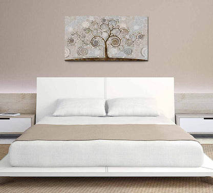 Quadro Albero della Vita su tela con glitter