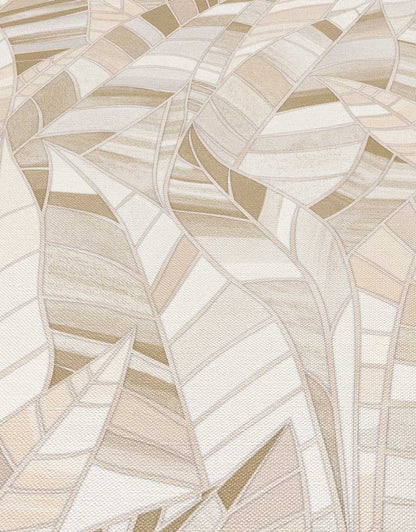 Carta da parati moderna Mosaic Leaves 4