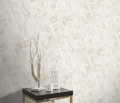 Carta da parati moderna Mosaic Leaves 3