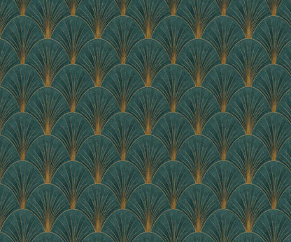 Carta da parati moderna Ventagli Art Deco 2
