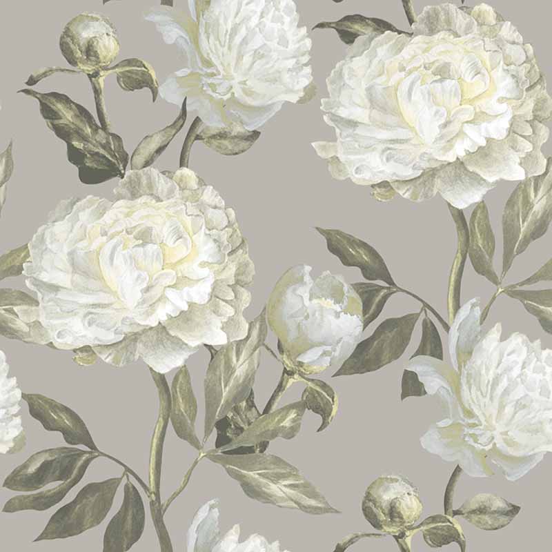 Carta da parati Fiori Peonie Bianche