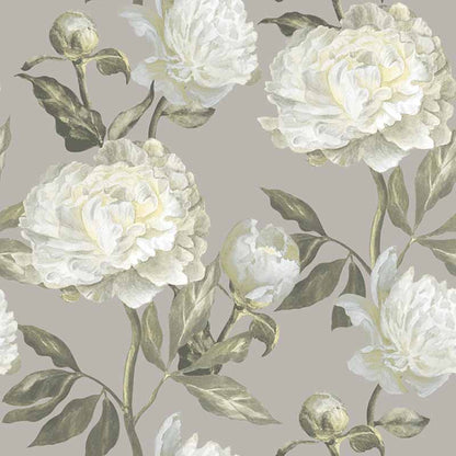 Carta da parati Fiori Peonie Bianche