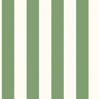 Carta da parati a righe Verde e Bianco in TNT