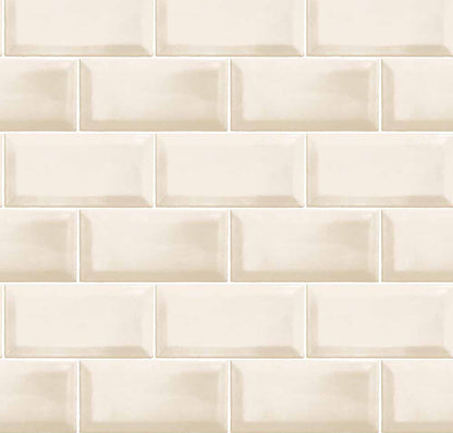 Carta da parati Mattoni Moderni Beige