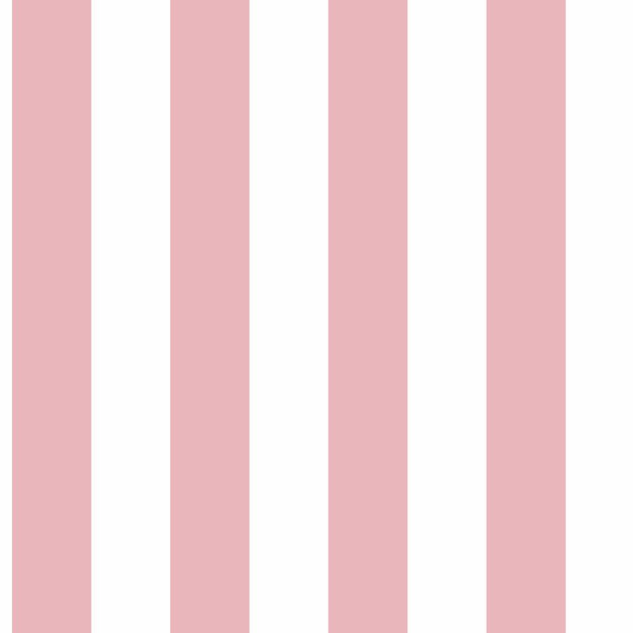 Carta da parati a righe Rosa e Bianco in TNT
