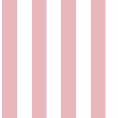Carta da parati a righe Rosa e Bianco in TNT
