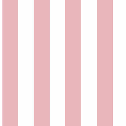 Carta da parati a righe Rosa e Bianco in TNT