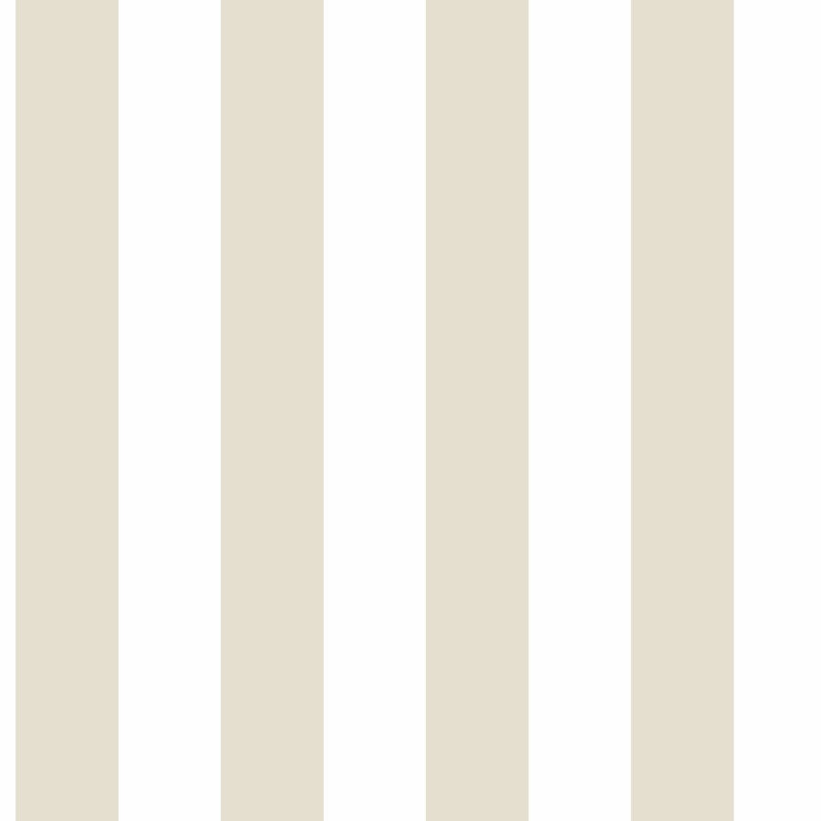 Carta da parati a righe beige e bianco in TNT