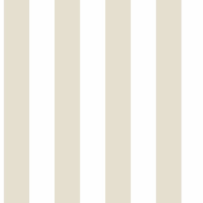 Carta da parati a righe beige e bianco in TNT