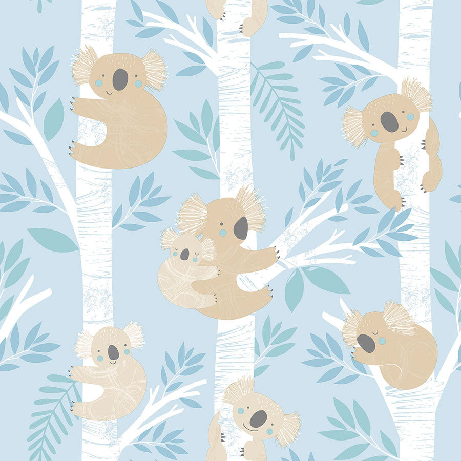 Carta da Parati Koala Blu